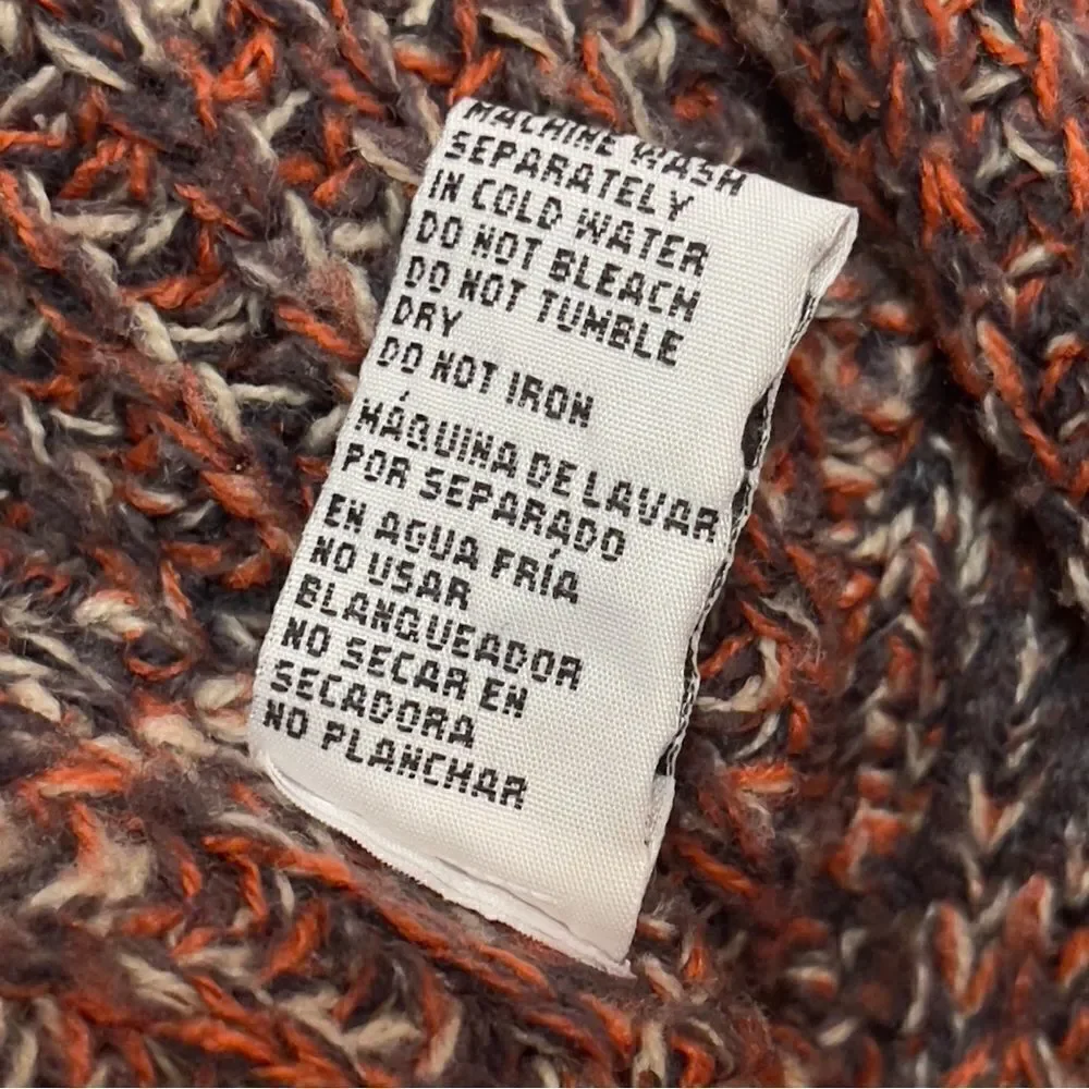 Creazioni Effici Knitted Rounded Front Hem Open Cardigan XLARGE